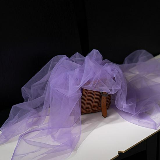 Fairy Mist Soft Tulle Fabric: Handmade Solid Color Lace Veil for Clothing DIY Projects