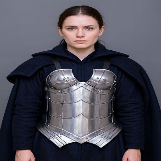 

Queen of the Lake Female Fantasy Steel Cuirass Corset Armor Handmade Lady Knight LARP Costume
