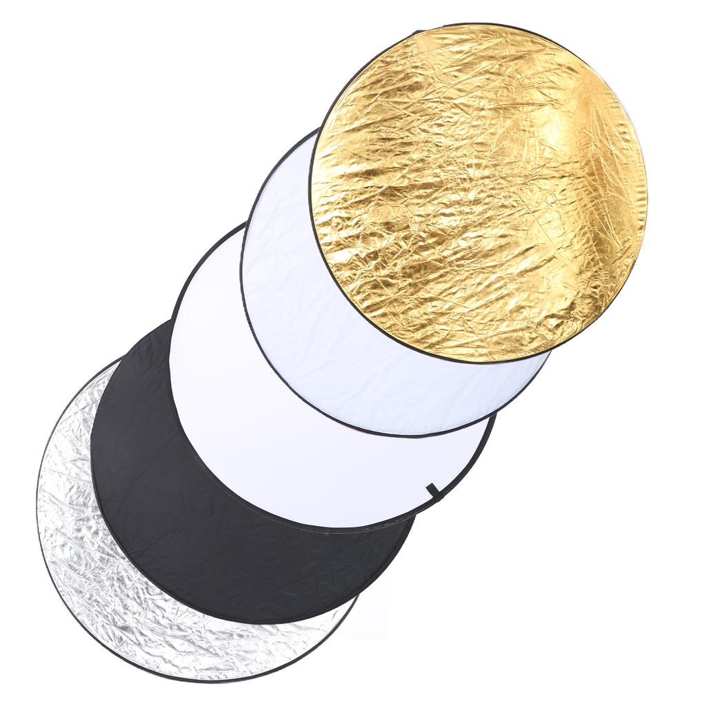 110 cm 5 in 1 Haltegriff Faltbare Runde Disc Licht Reflektor Tragbare Fotografie Diffusor