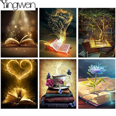 5D bricolage diamant peinture magique livre magique diamant broderie point de croix Kit complet strass mosaïque décor à la maison