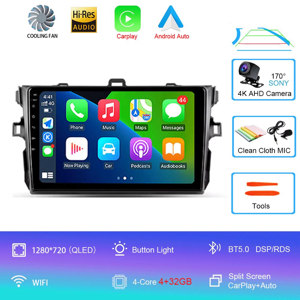 Android 14 Car Radio For Toyota Corolla 10 E140 E150 2006 - 2013  Multimedia Video Player Navigation stereo GPS  No 2din 2 din d