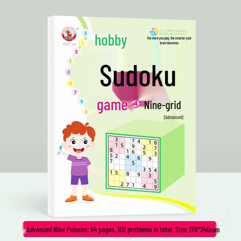 Beginner Sudoku Game for Kids: 4x4, 6x6, 9x9 Grids - Logical Thinking Educational Toy for Primary School Students
