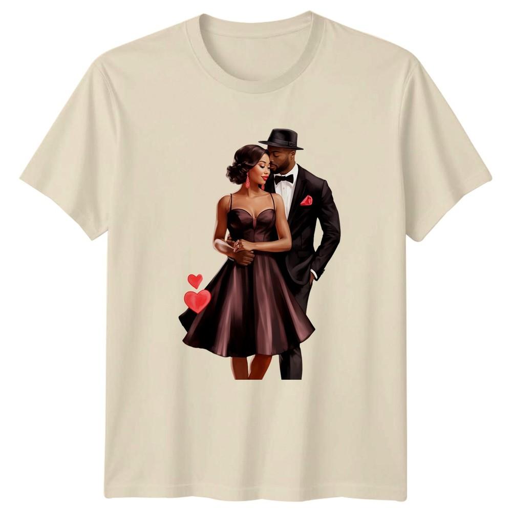 RoUnisextic Couple Love Hearts Unisexs TShirt Unisexs Tee Graphic Unisex Top