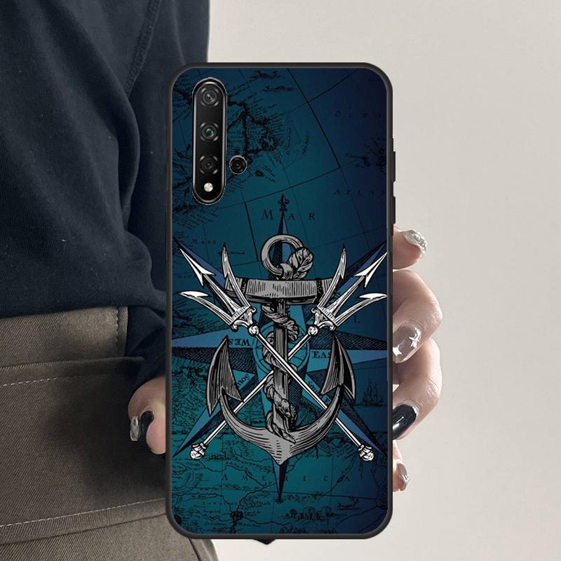 Anchor Sea Beach For Huawei Nova 9 10 SE 5T 12s 12i 11i Y91 Y90 Y60 Y70 Y72 Y61 P20 P40 P30 Lite P60 Pro Case
