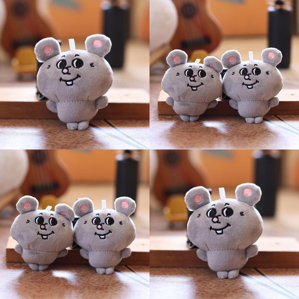 Mouse Plush Keychain Stuffed Animal Pp Cotton Soft Material Bag Charm Gift For Kids