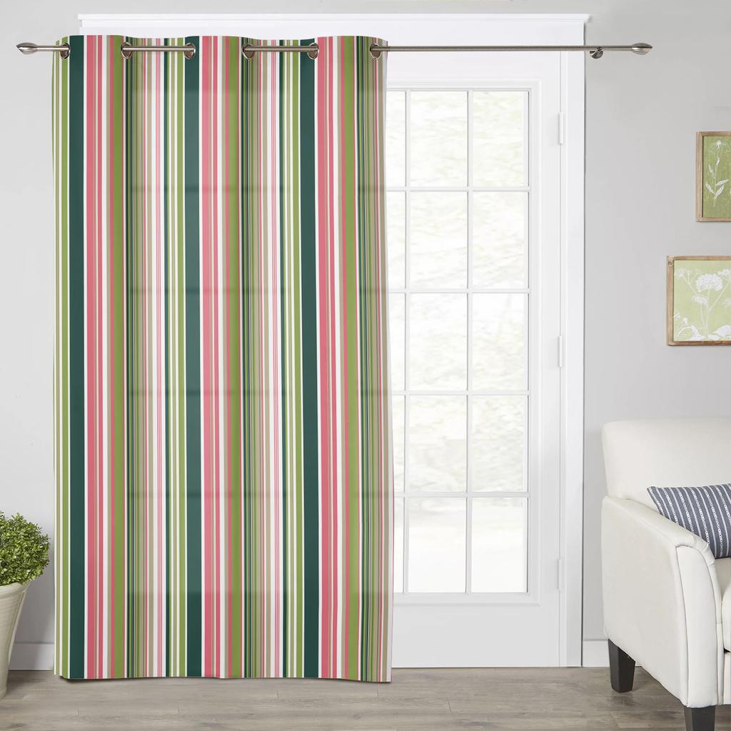 Colorful Striped Texture Modern Window Curtains for Living Room Bedroom Curtain Kitchen Treatment Blinds Drapes