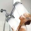 Square Design Square Handheld Shower Set Flexible Hoses Three-way Water Distributor  Daily Use
