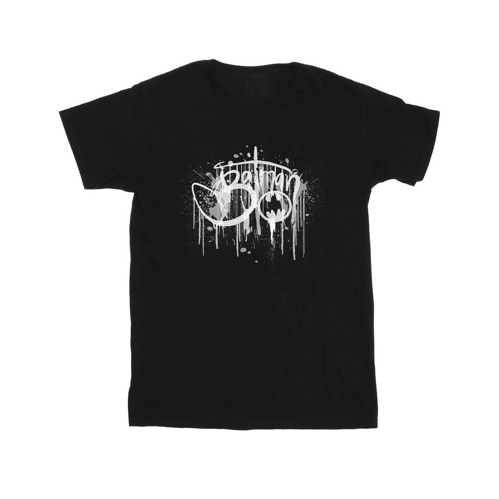 DC Comics Mens Batman Paint Splatter T-Shirt