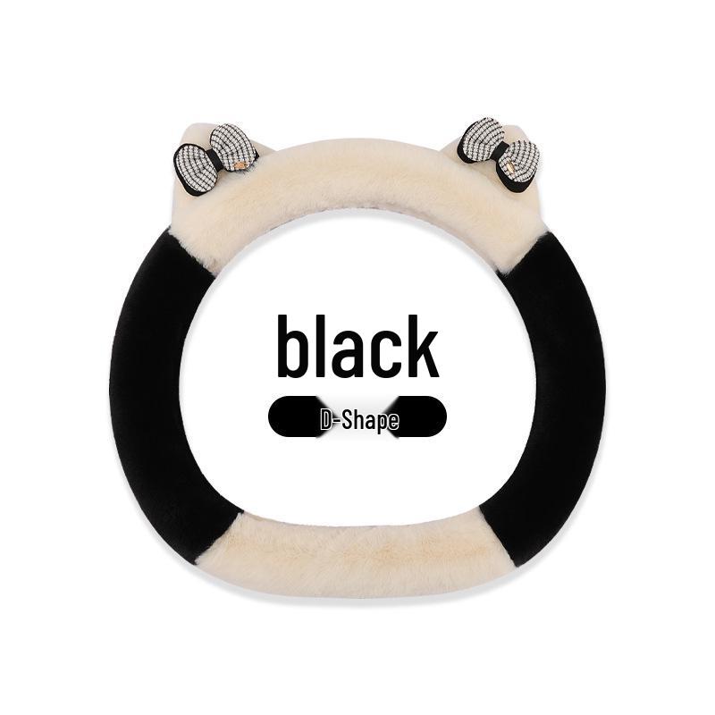 2023 Elegant Knot Kitten Plush Steering Wheel Cover