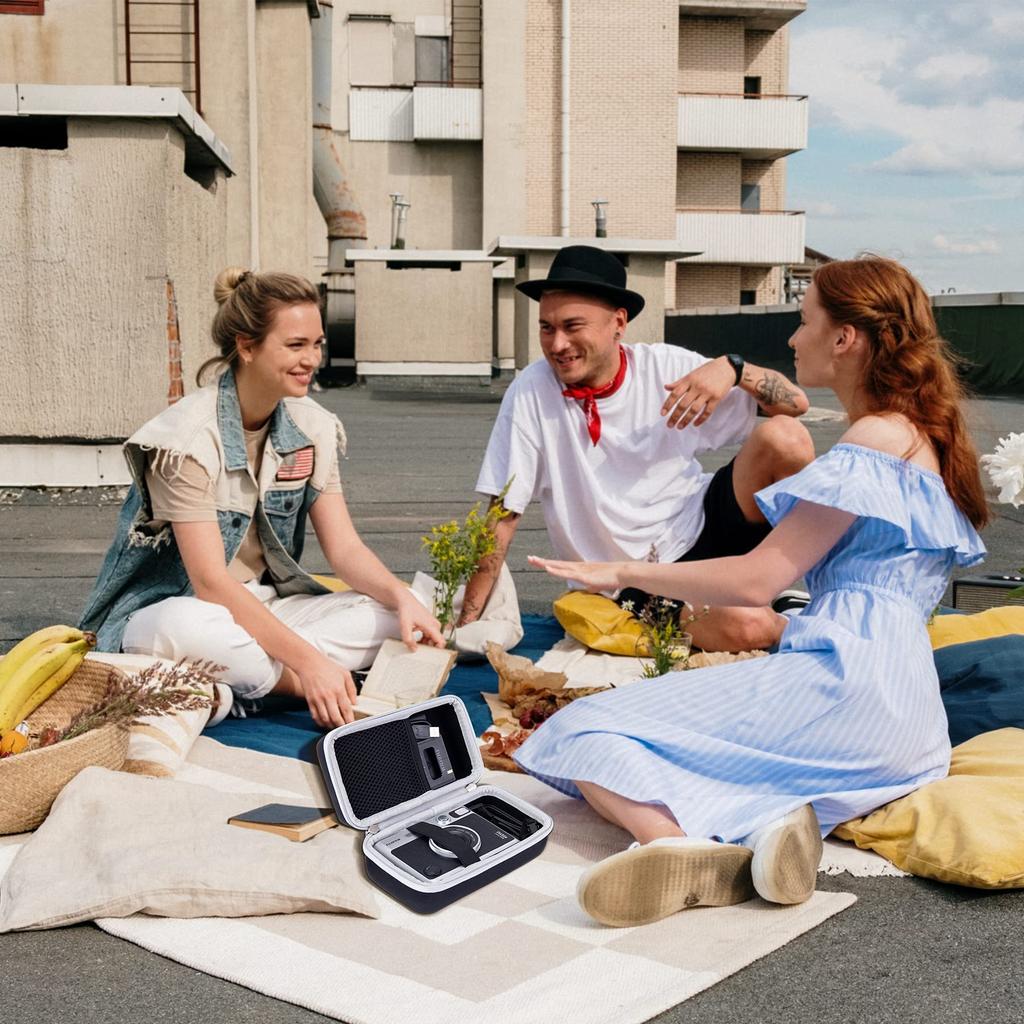 Khanka Case for FUJIFILM Instax Evo Hybrid Instant Camera (Instax Mini Evo INS MINI EVO BLACK) (Black EVA Storage Case)