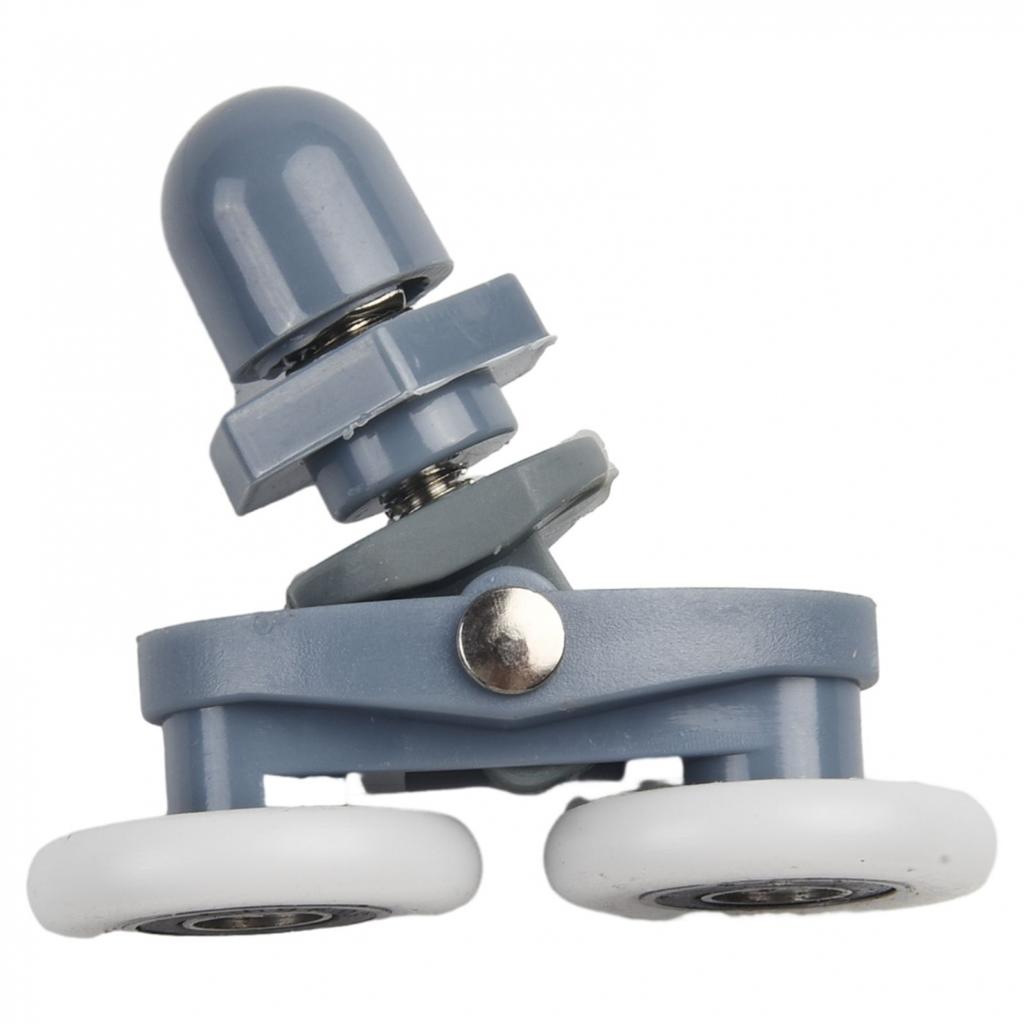 4x Twin Bathroom Shower Door Rollers Sliders Noise Free and Low Noise Sliding