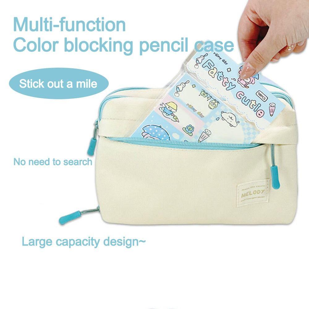 Large Capacity Pencil Bag 4-layer Pen Bags High-value Stationery Case  Back-to-school Gift