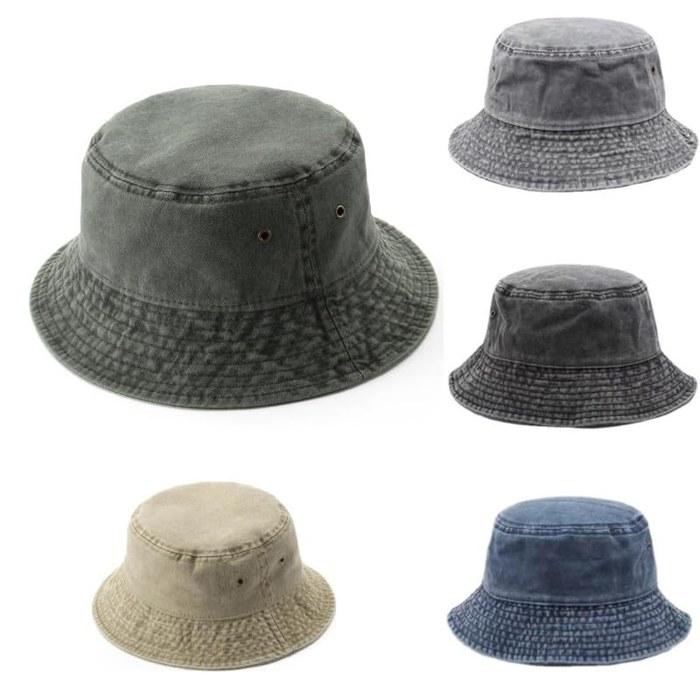[the largest selection] Washed Cotton Bucket Hat (6 Colors) (Beige)