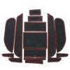 15 Pcs/Set For Honda Civic 8th 2008 2009 2010 2011 LHD Latex New Anti Slip Mat Gate Slot Pad With Logo Car Styling with Logo