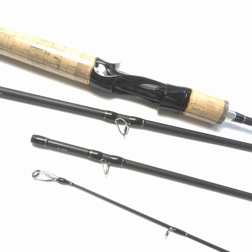 6ft Bait Pack Rod 4 Pieces 6ft Bait Finesse Rod 4 Pieces Light Lure Bait Rod Trout Rod Travel Rod Light Mountain Stream Bait Mobile Rod Aging Rod