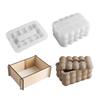 Washable Silicone Mould for Customizable Resin Tissue Holders Small Object Containers and Craft Designs