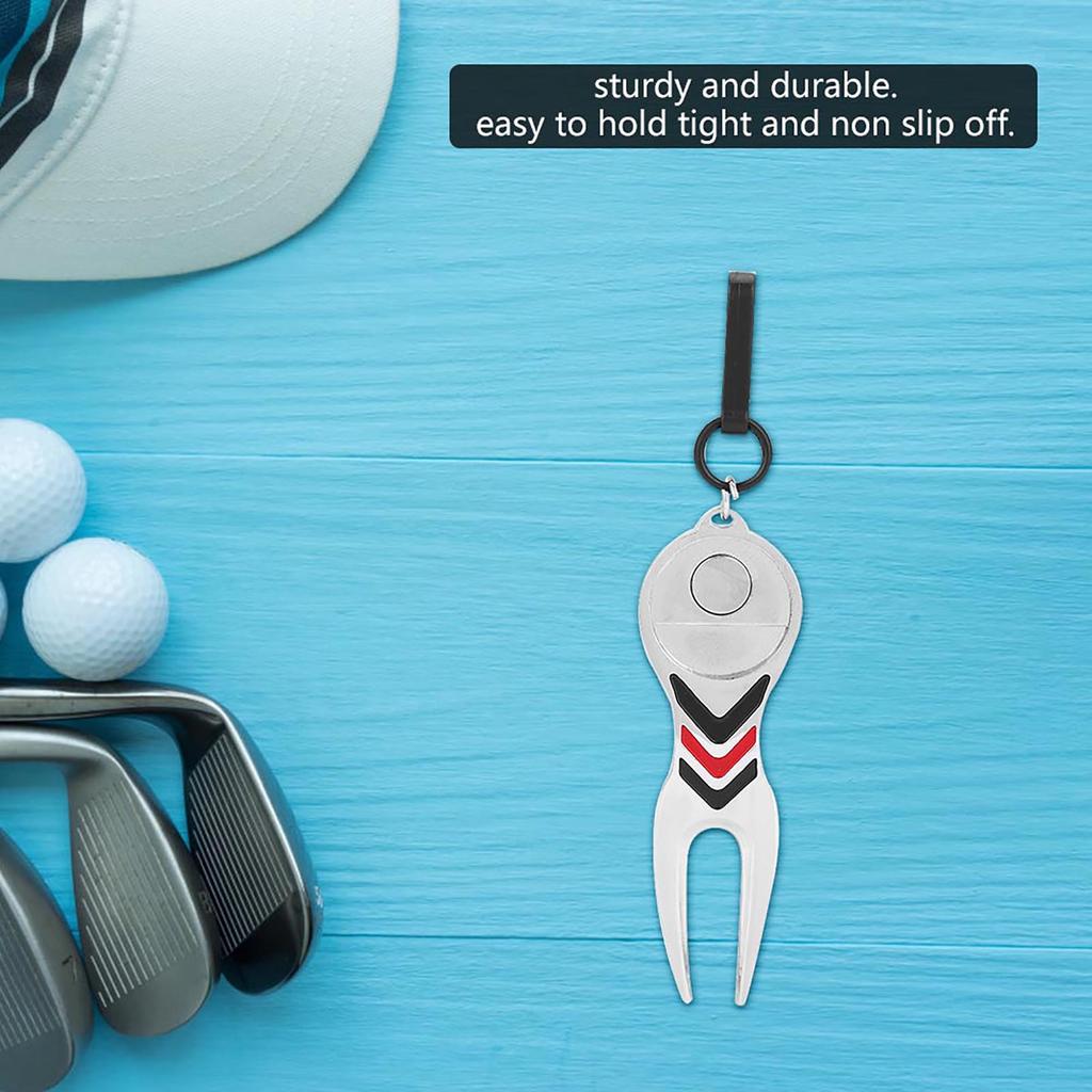 Durable Metal Golf Divot Repair Tool with Detachable Ball Marker Golfer Accessory