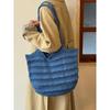 Knitted Bag for Leisure and Vacation Travel Tote Bag with Large Capacity Single Shoulder Bag
