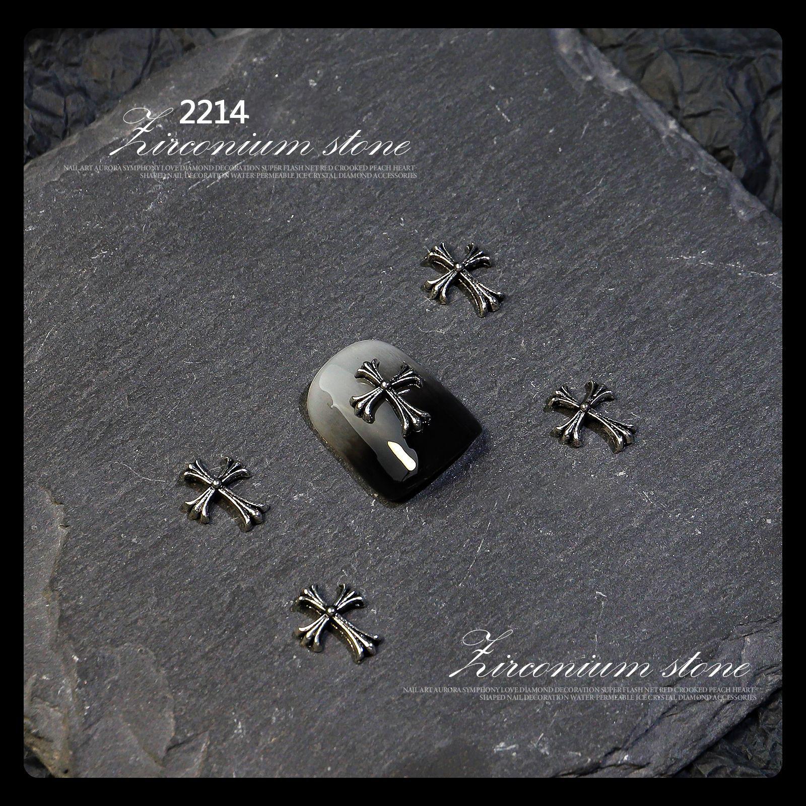 

12шт. Орнамент для ногтей. Крестик. Металлический орнамент «сделай сам». 2211