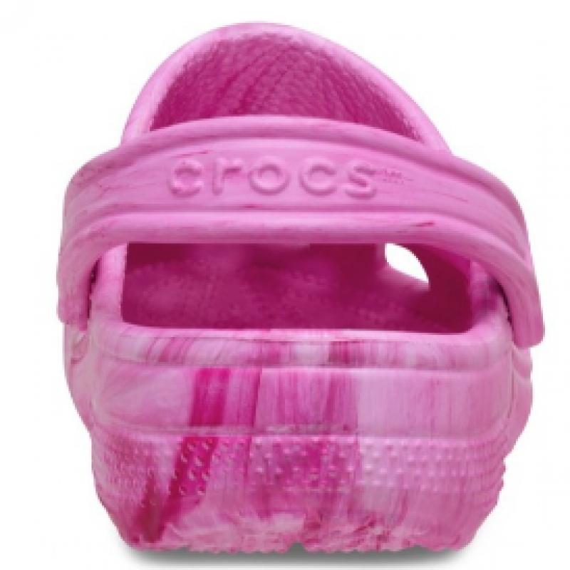 Crocs Children S ShoeS claSSic Watercolor Marble Clog kidS Pink Swirl 211602 7av