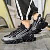 New Slow Shock Casual Flying Weaving Breathable Trend Blade Men's Shoes Fashion 46 Color Matching Running Sports Large Size