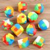 12 ks 3D puzzle Lubanův zámek Klíčenka Mozková hra Magická mini kostka Odolná proti stresu pro dospělé Zábava pro děti Puzzle hračka