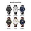 POEDAGAR High Quality Men's Watch Fashion Luxury Casual Belt Leather Strap Date Week Luminous Waterproof Quartz Men Watches+Box