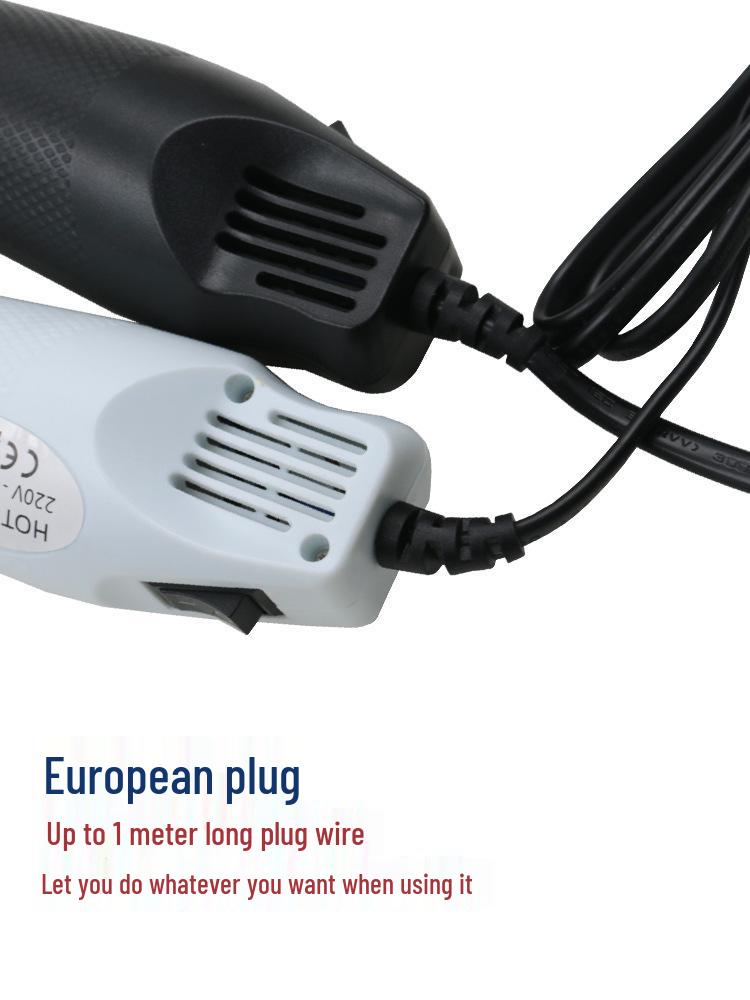 Heißluftpistole für DIY-Bastelarbeiten: Heißschrumpf, Polymer Clay, Gummi-Stempel & Embossing-Pulver – Kompatibel mit Haartrocknern.