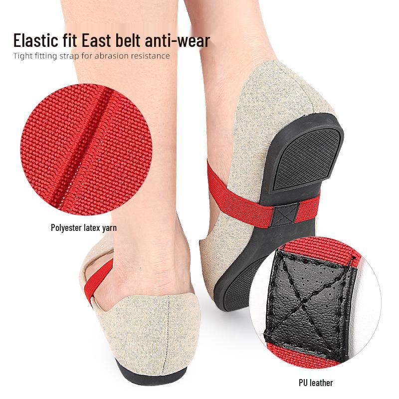 Lacci per scarpe elastici senza lacci da donna: Previene lo scivolamento del tallone, Comodo, Design piatto