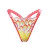 Women's Sexy Peacock Thong Low-Rise Translucent Mesh Lace Panties European Size S-L