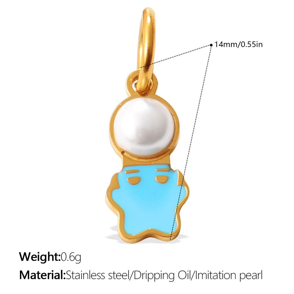 Cute Colorful Oil Dripping Small Pendant Multi-Style Cartoon Pendant Rainbow Smiley Face Love Diy Jewelry Accessories