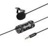 Wired Lavalier Microphone for Smartphones Cameras 3.5mm TRS 6m - Black