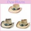 Summer Straw Hat With Openwork Handwoven Design For Sun Protection And Breathability