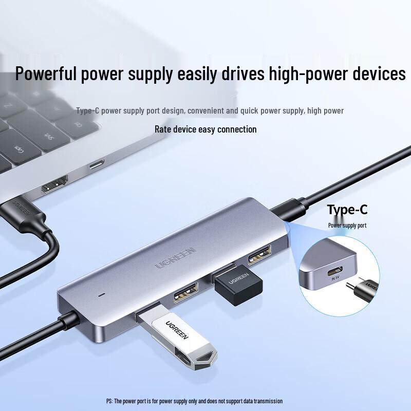 UGREEN CM219 USB C Hub with 4-Port USB 3.0 and Power Delivery