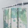 Watercolor Abstract Print Shower Curtain Blue Green Ombre Bathroom Decor Waterproof Fabric With Hooks For Bathtub Easy-Clean