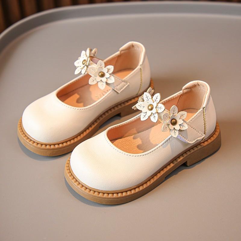 

Новая Мода Весна и Осень Девочки Простые Кружевные Черные Удобные Мягкая Подошва Кожаные Туфли 36 бежевый