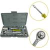 40pcs Ratchet Socket Wrench Set,1/4" & 3/8" Drive Socket Set With 3/8*21mm Spark Sleeve Ratchet Tool Set Car Repair Tools