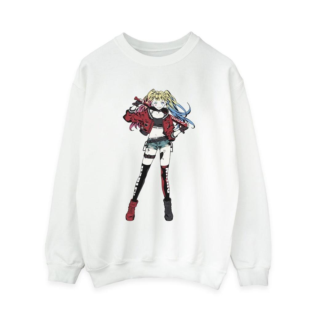 DC Comics Womens/Ladies Harley Quinn Standing Pose Sweatshirt