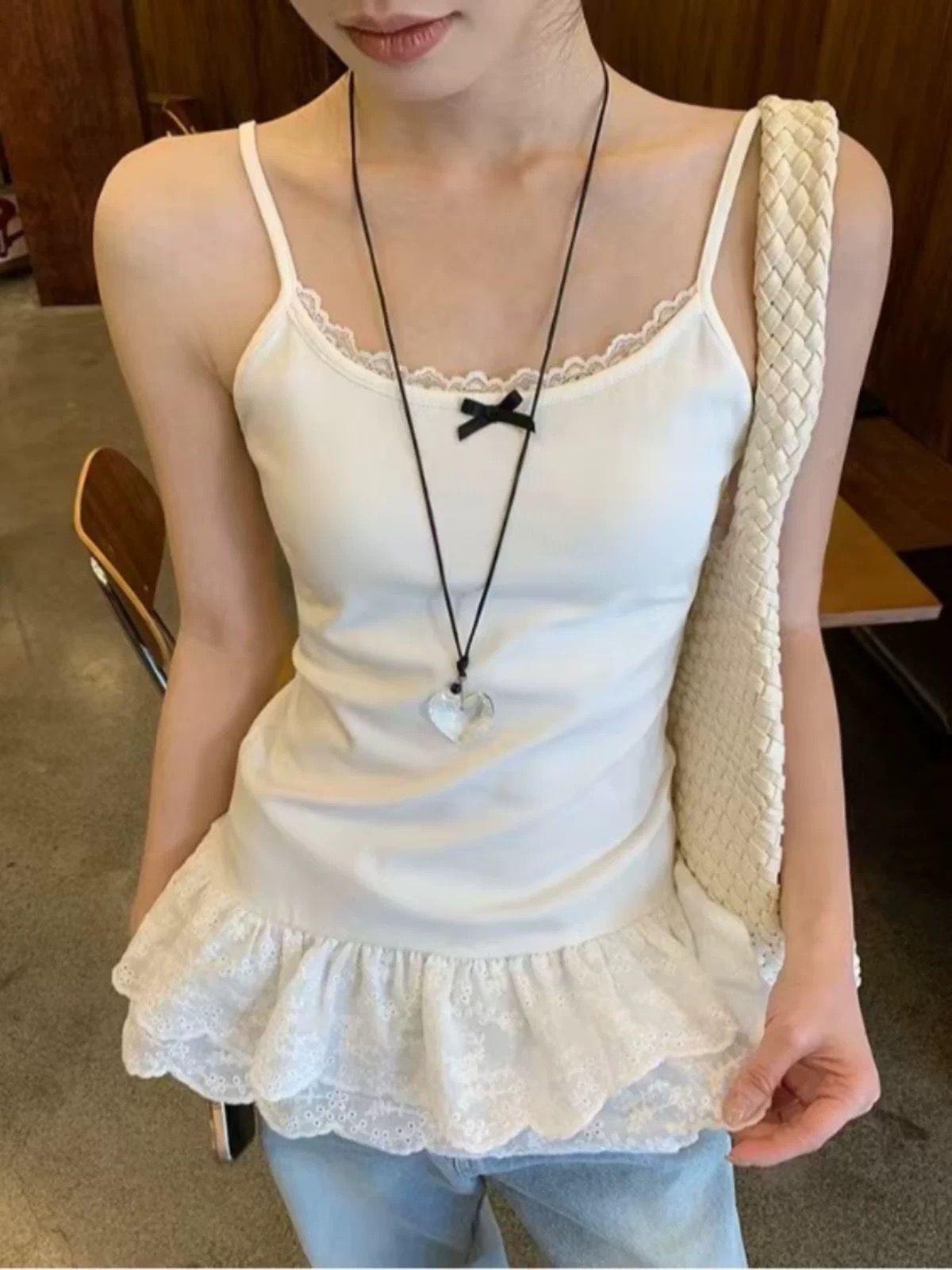 

Элегантное французское летнее кружевное платье для женщин S белый