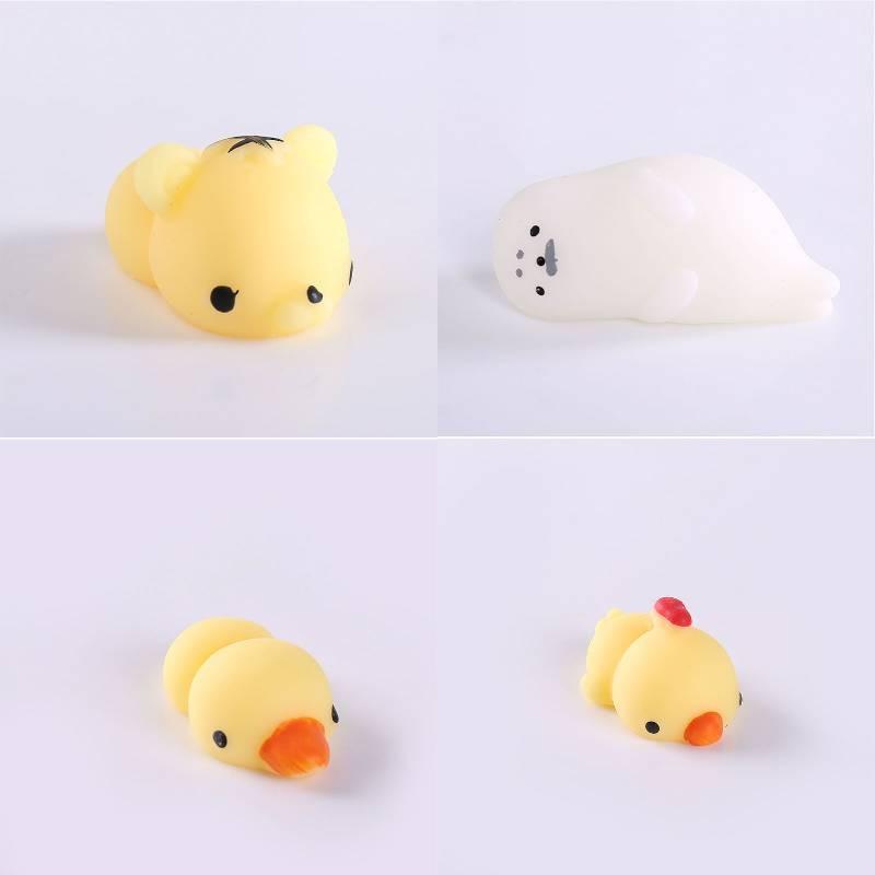 Funny Mochi Soft Animal Squeeze Stretch Compress Squishy Decompression Dolls Toy