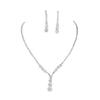Cross-Border Bridal Choker Set - Women's Niche Design, Long Simple Rhinestone Pendant Necklace