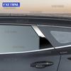 PC B Pillar Window Post Trim Sticker Glossy Black Carbon Fiber Texture For Kia Sportage 2026-2027 Universal LHD RHD Car