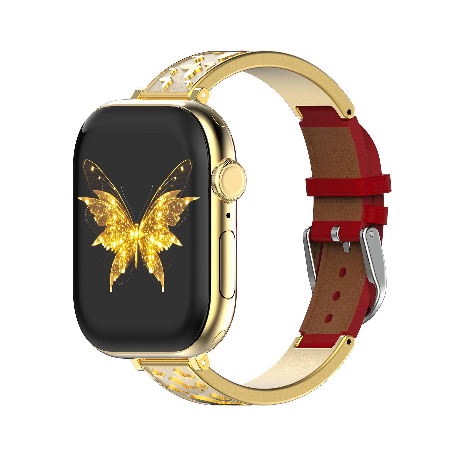 

Scratch-Resistant Metal Watch Band for Apple Smartwatch 38/40/41/42(S10) золотий