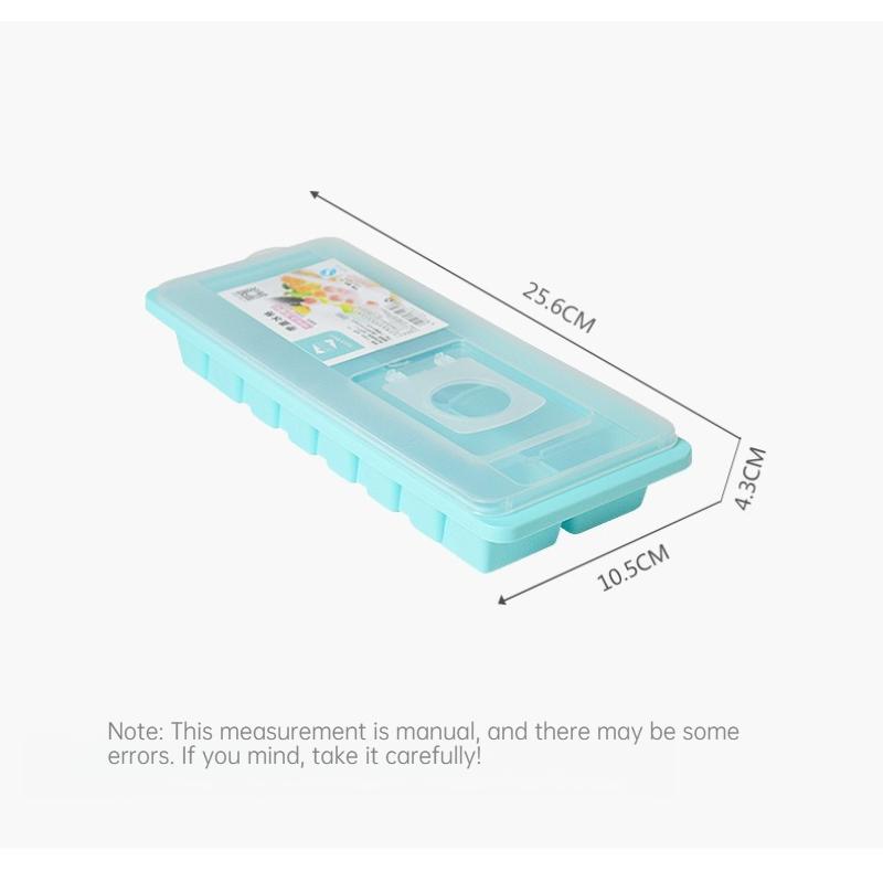 Summer Plastic Ice Cube Mold 16-Cell Ice Tray with Cover PP Ice Maker Creative Ice Box Bulk Order