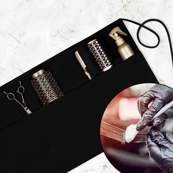 Demi-Tablier avec 3 Poches Tablier de Travail en Polyester Tablier Imperméable à Séchage Rapide Facile d'Entretien Tablier Anti-Poussière pour Chefs Pâtissiers Restaurants Usage Domestique