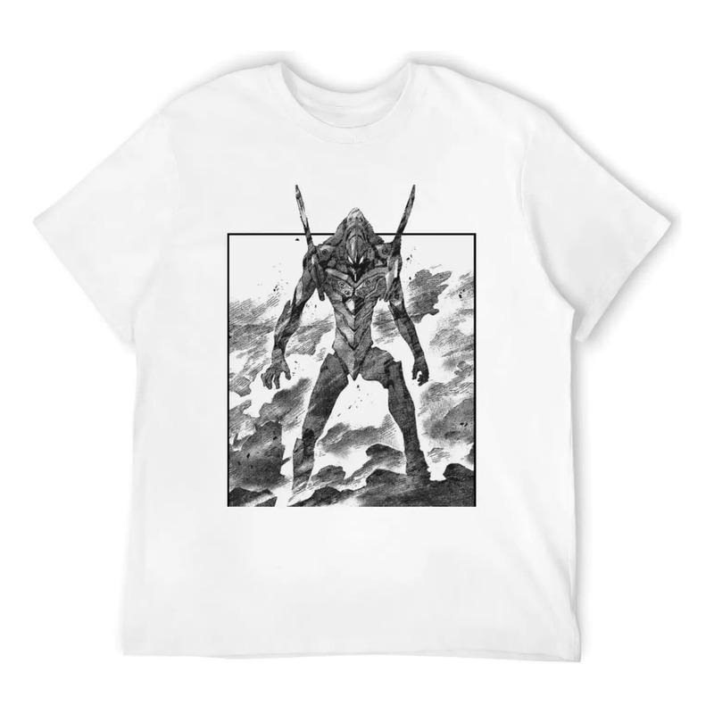 Camiseta Evangelion, Camisa De Anime Vintage, Ropa De Hombre S