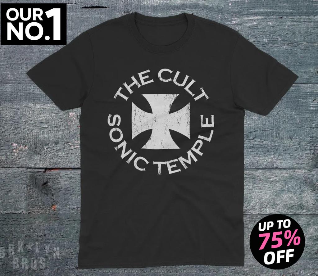 The Cult Sonic Temple Vintage Rock Band Unisex T-Shirt Environmental Peace of Mind Uninhibited Streets Literary and Fresh