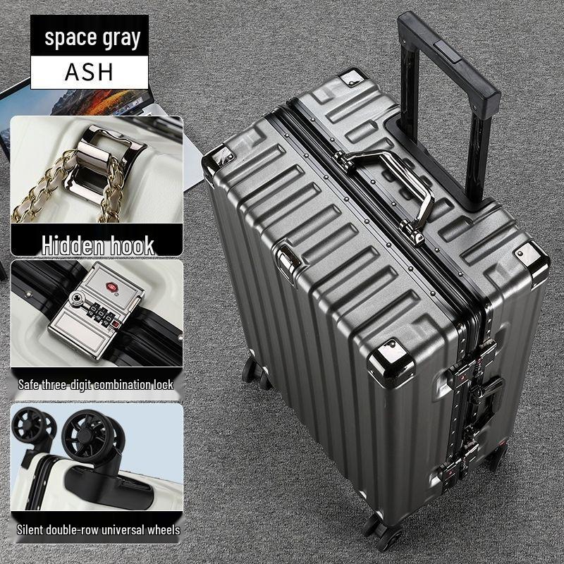 20-inch Scratch & Wear-Resistant Multifunctional Travel Trolley Suitcase