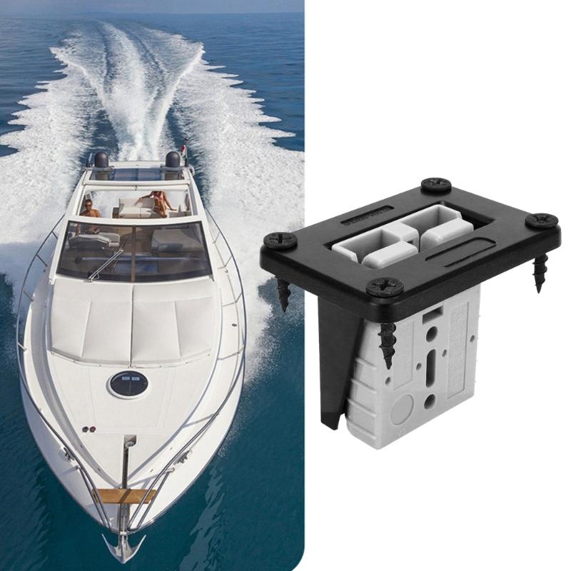 Strong 50A Current Electrical Plugs Panel Base Featuring Guard Panel Mounting Bases for Boats Campers & Motorhomes