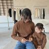 Clearance: Children's Cable Knit Sweater - Autumn Style Wool Pullover for Girls & Babies, Parent-Child Matching Option Available.